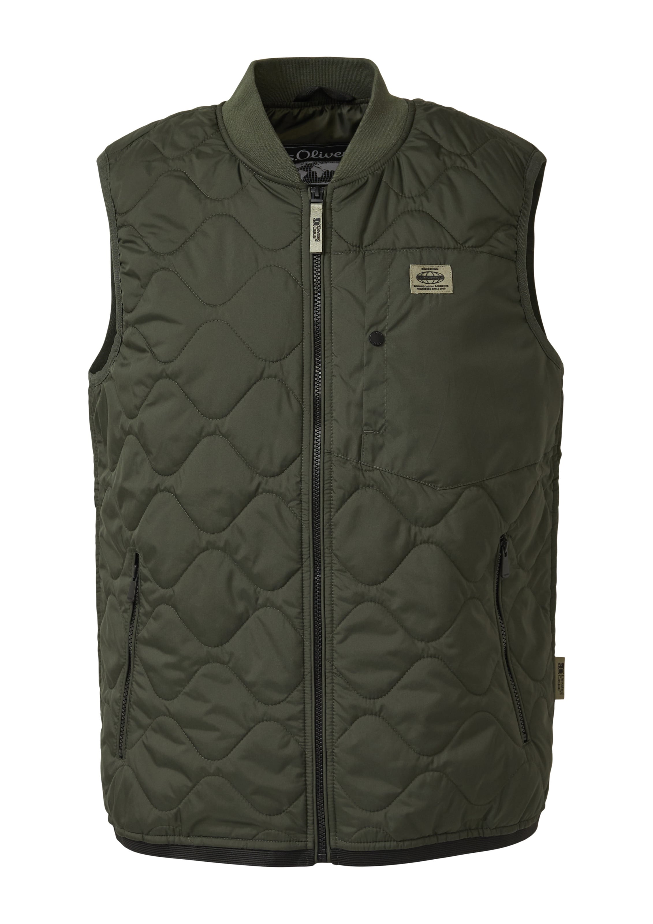 s.Oliver Vest in Green: front