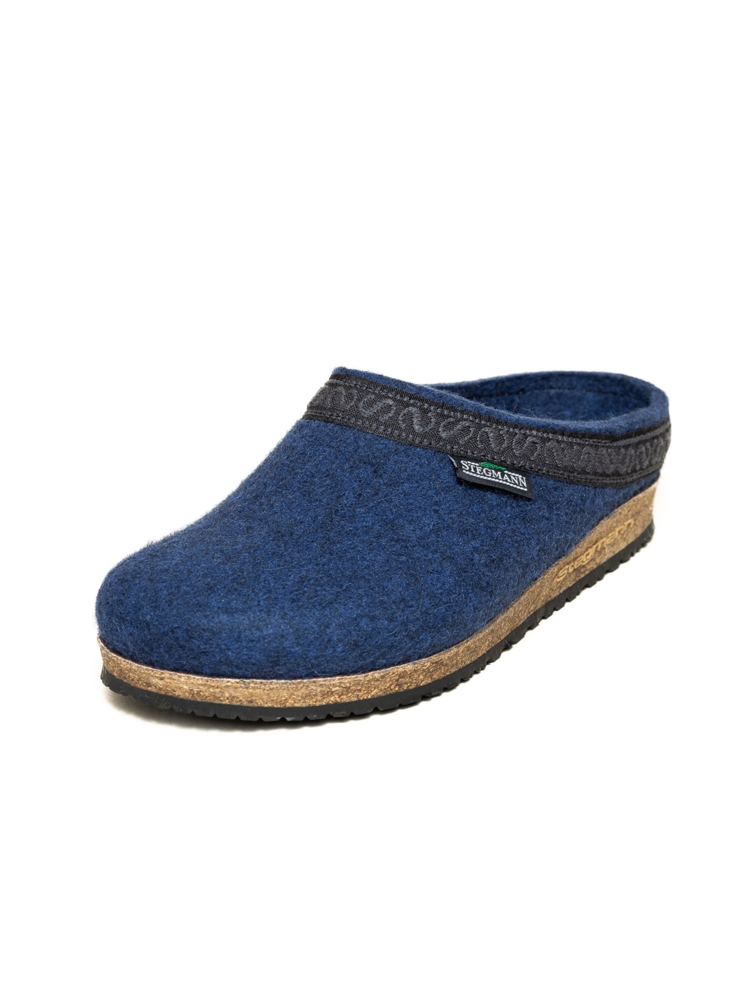 Stegmann Clogs 'Filzclogs Stegmann 108' in Blue: front