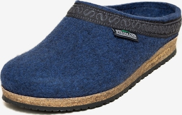 Stegmann Clogs 'Filzclogs Stegmann 108' in Blau: Vorderseite