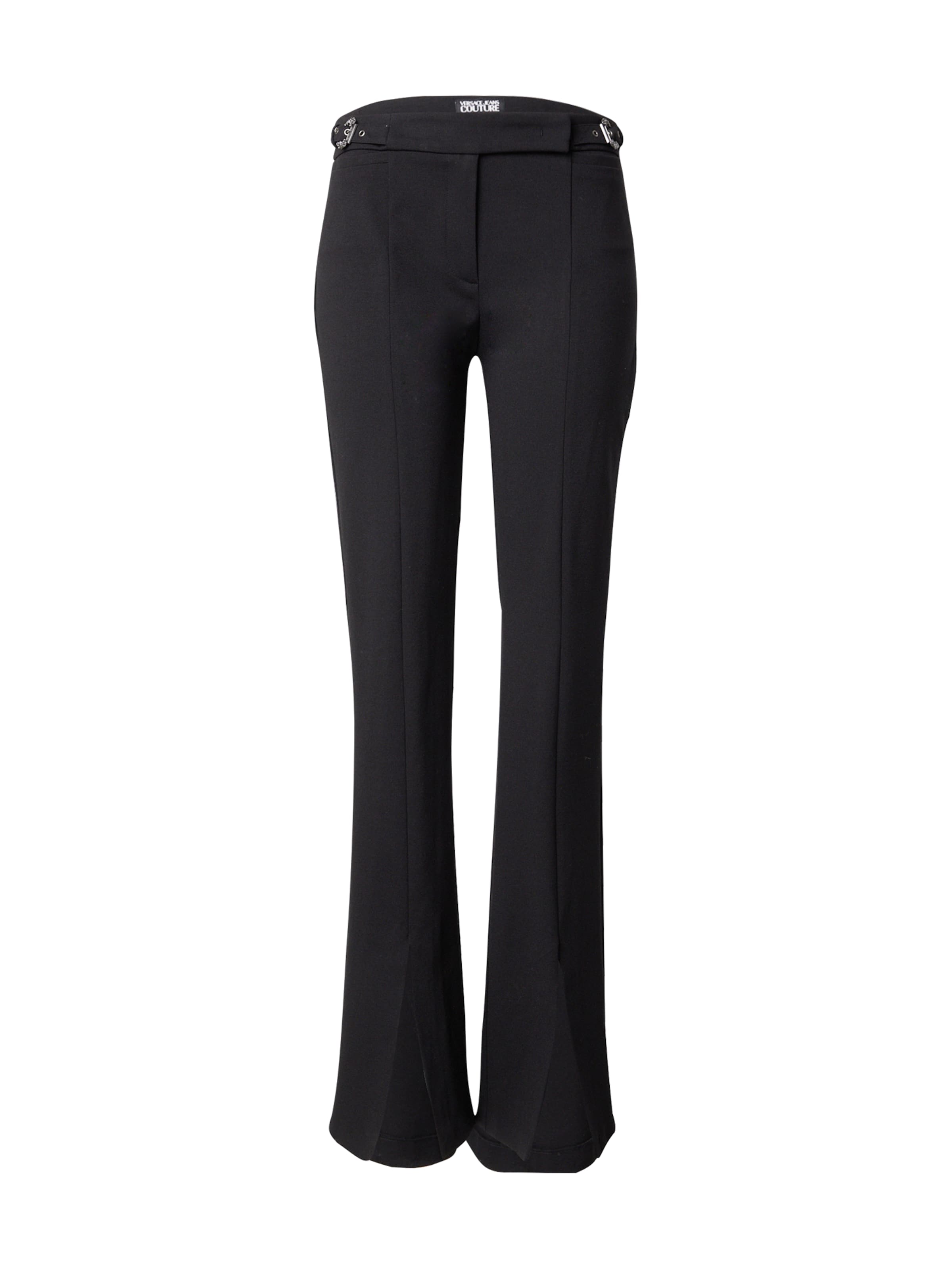 évasé Pantalon Versace Jeans Couture en noir : devant