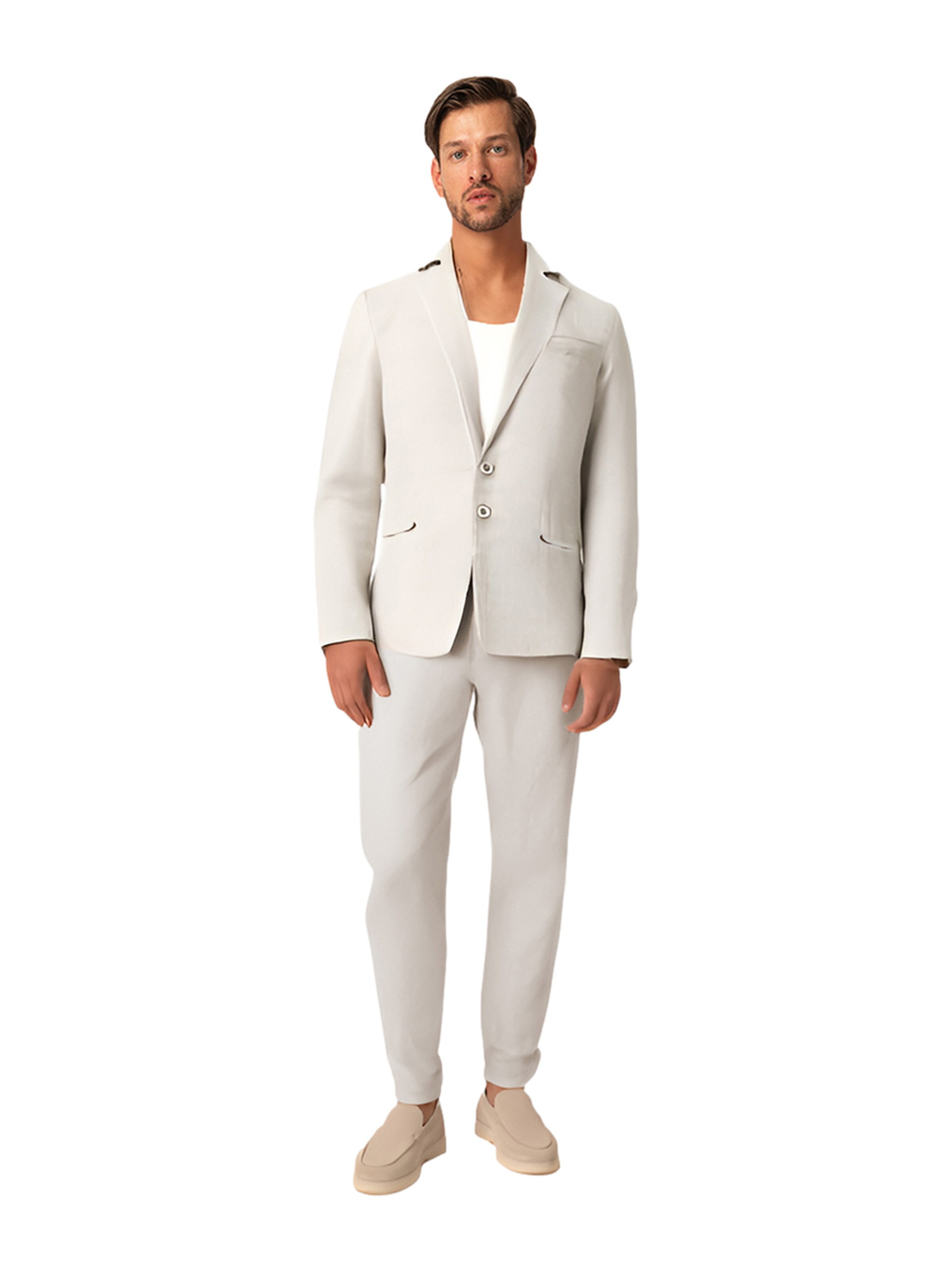 Regular fit Giacca da completo 'Haris Cotton' di Haris Cotton in bianco