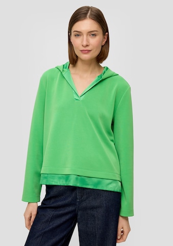 Sweat-shirt s.Oliver BLACK LABEL en vert : devant