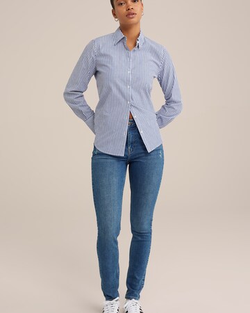 Skinny Jeans di WE Fashion in blu