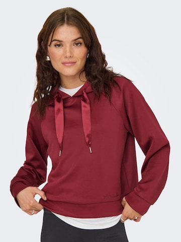 ONLY Sweatshirt 'ONLLue' in Rood: voorkant