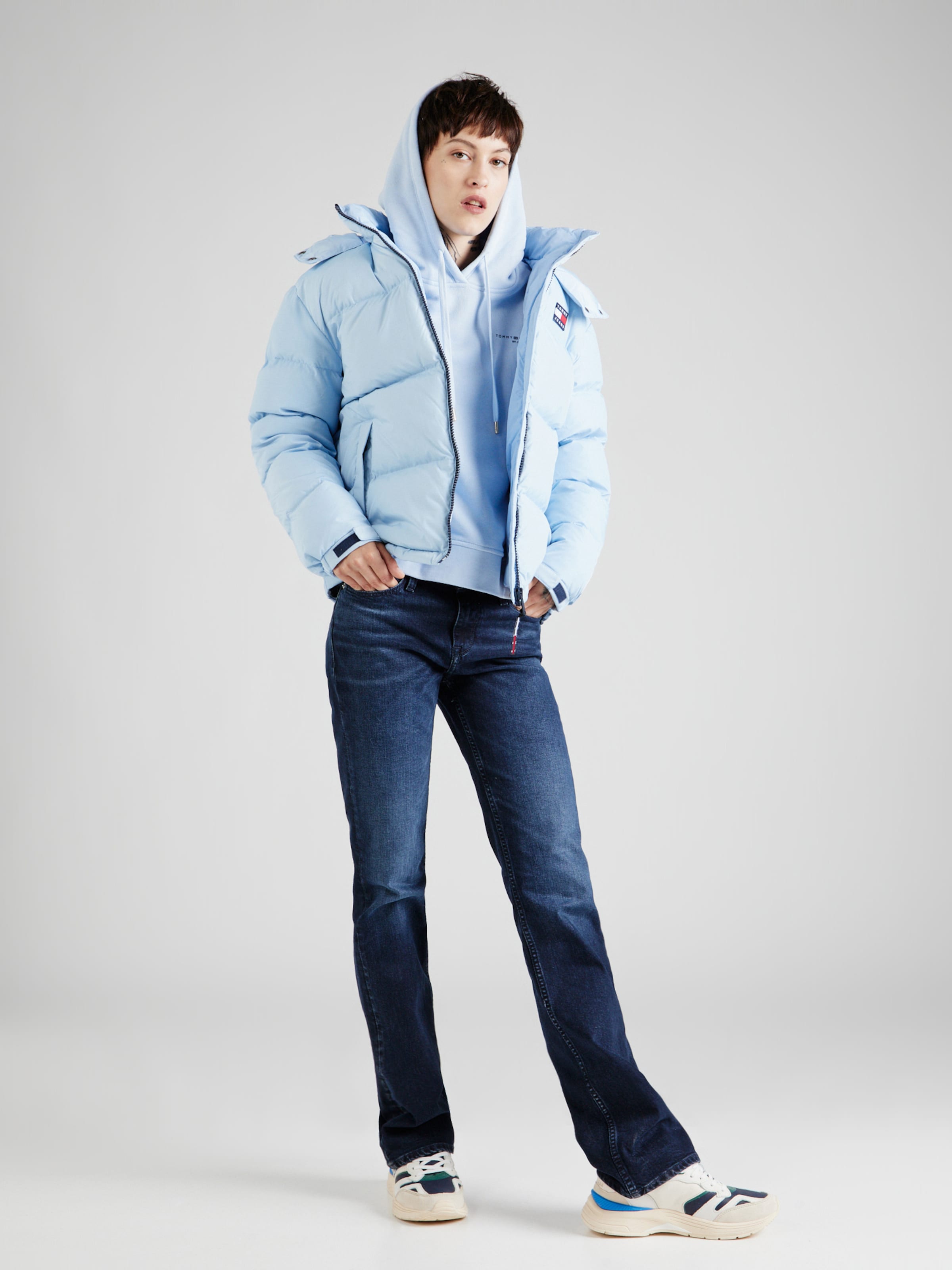 Baby blue deals tommy hilfiger coat