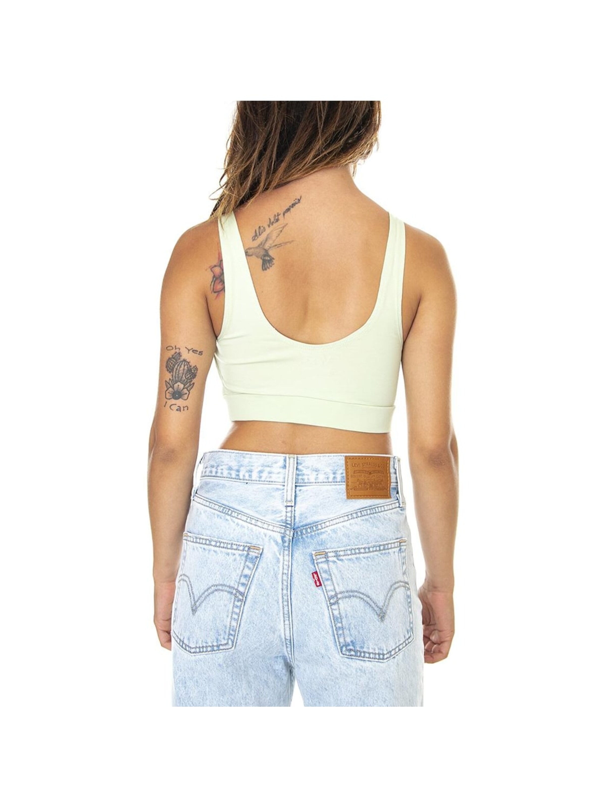 Haut 'Wm Flying V Bralette Celadon Green Top' VANS en vert