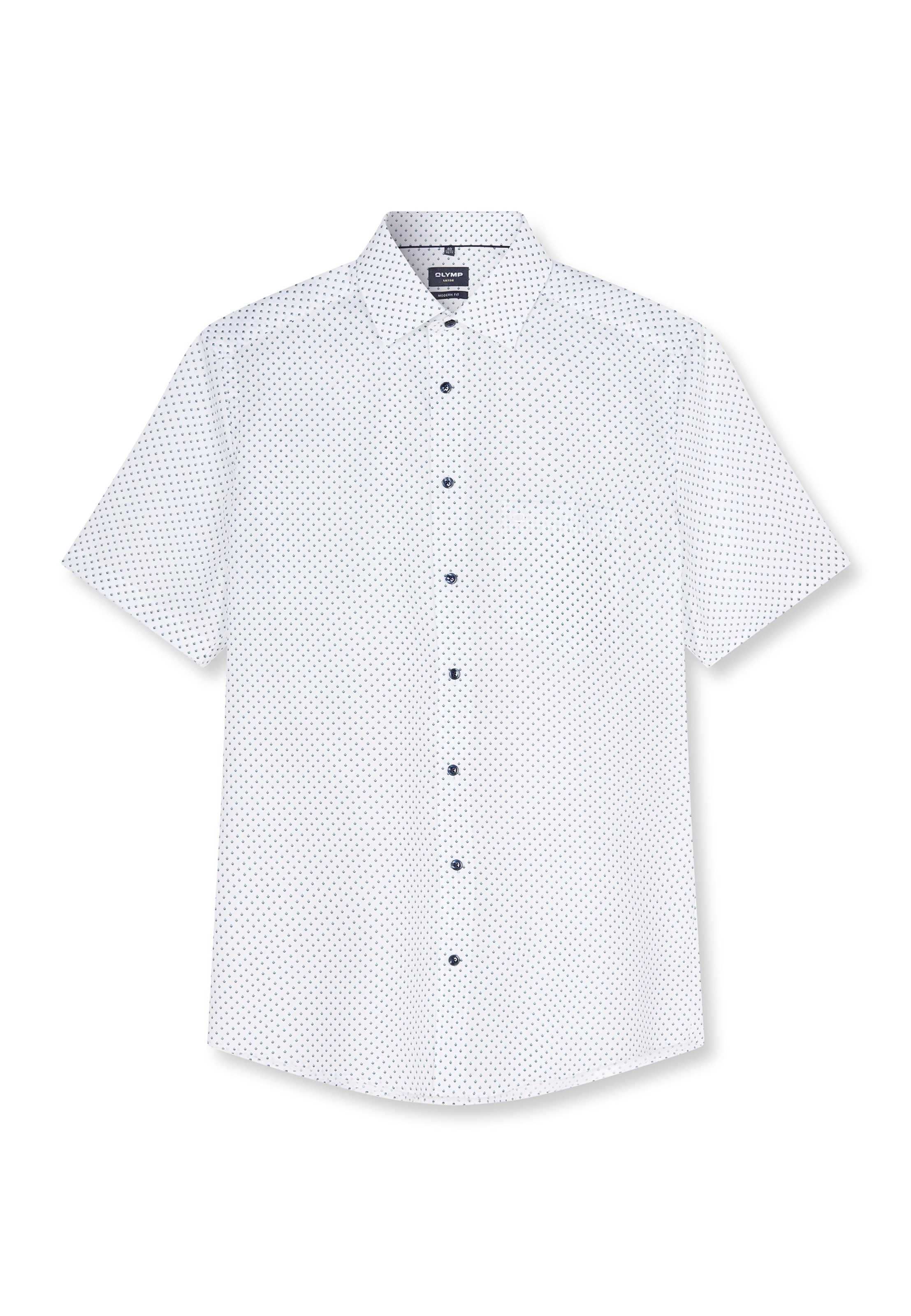OLYMP Button Up Shirt in White: front