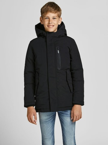 Jack & Jones Junior Parka 'Caspar' in Schwarz: predná strana