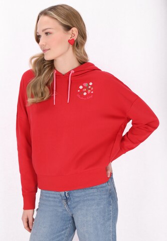 MYMO Sweatshirt 'Back To School' in Red: front