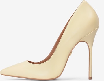 Kazar Pumps in Yellow: front