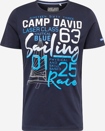 CAMP DAVID Shirt in Blue: front