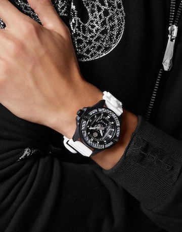 Philipp Plein Uhr 'The $kull' in Weiß