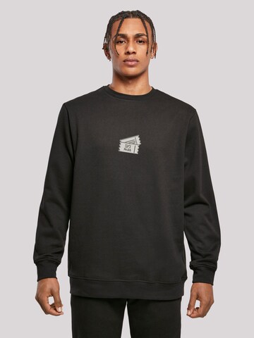 F4NT4STIC Sweatshirt in Black: front