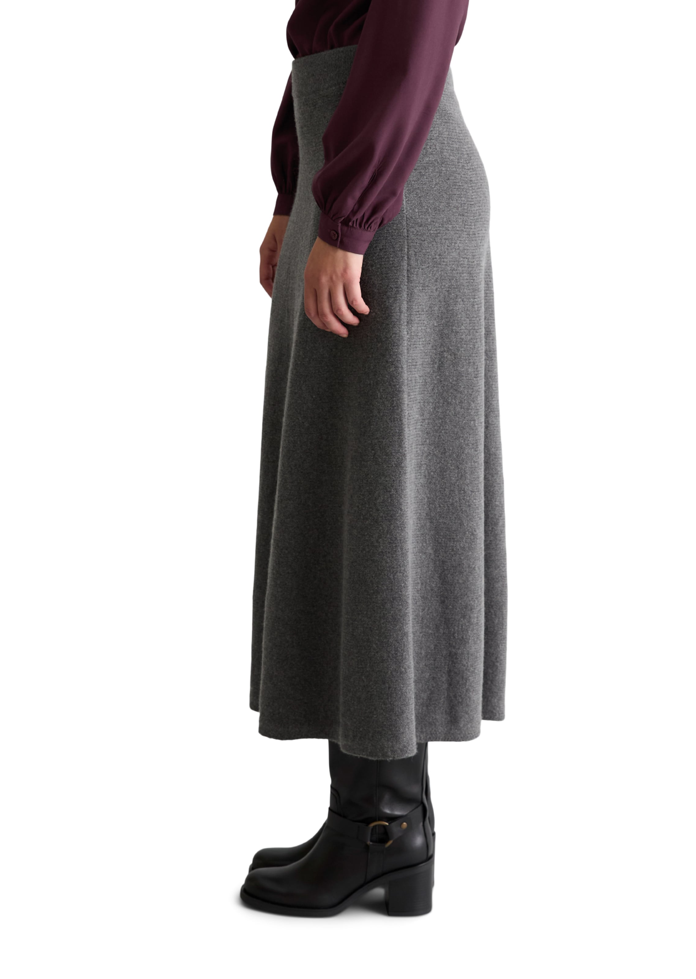 Marc O'Polo DENIM Rok in Grijs: zijkant