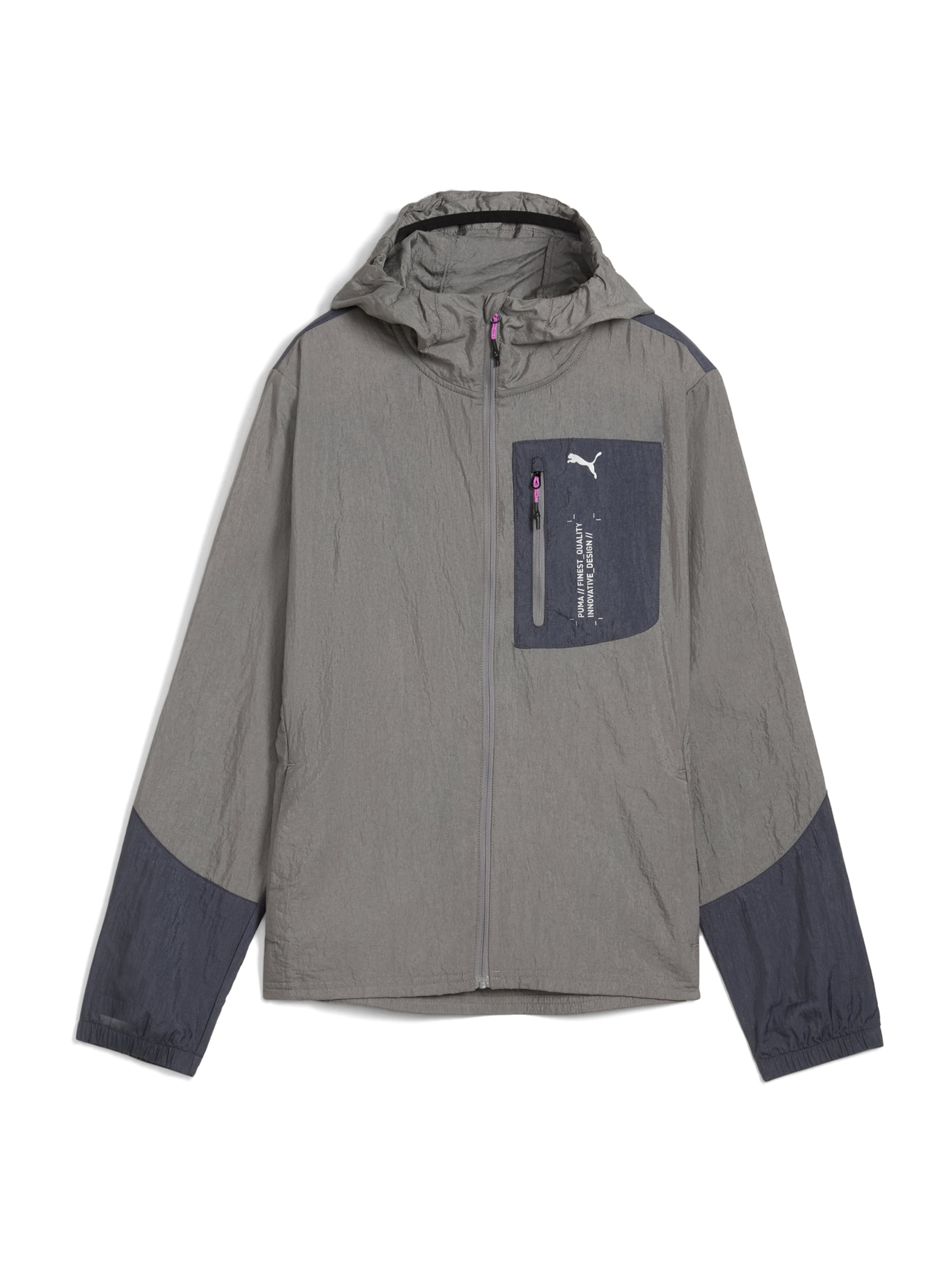 Geacă sport 'SEASONS' de la PUMA pe gri: față