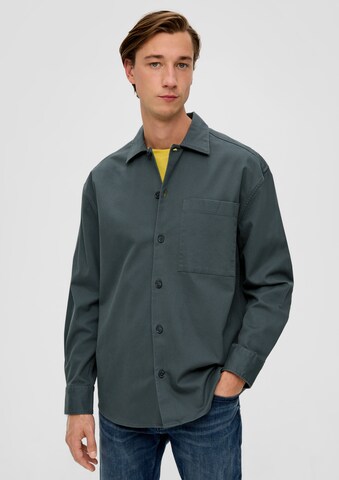 s.Oliver Regular fit Button Up Shirt in Green: front