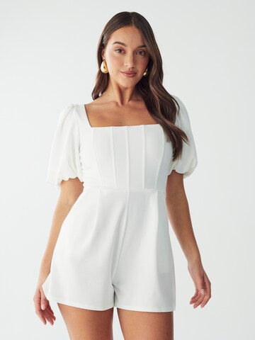 BWLDR Jumpsuit 'KORA' in Wit: voorkant