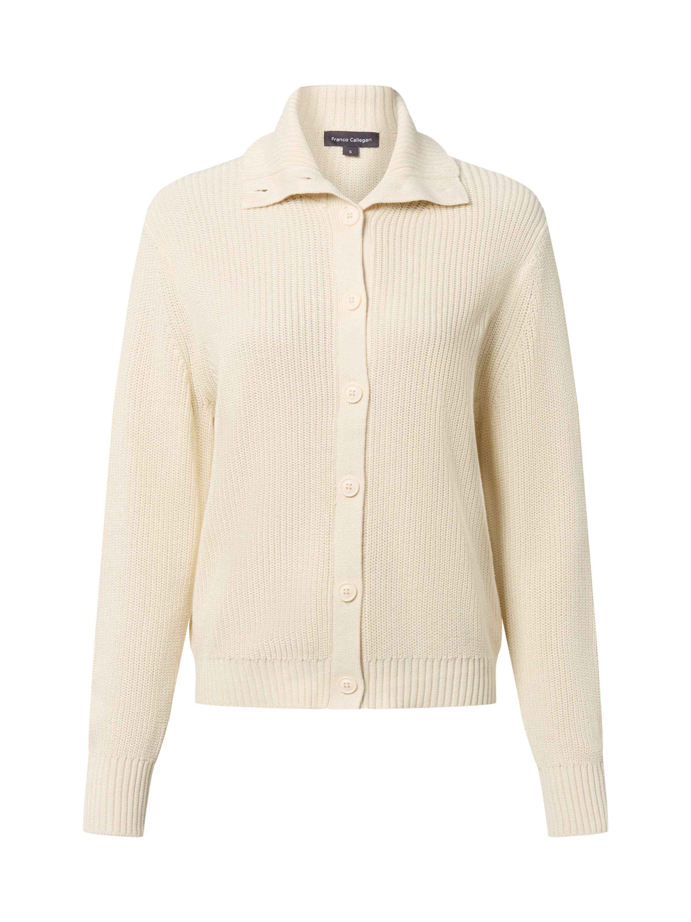 Cardigan Franco Callegari en blanc : devant