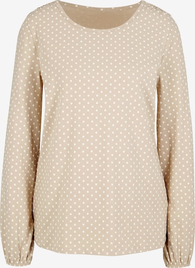 heine Shirt in beige / weiß, Produktansicht