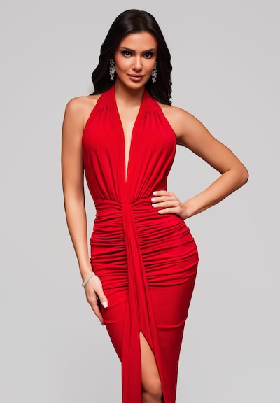 Ombre Avondjurk in de kleur Rood, Productweergave