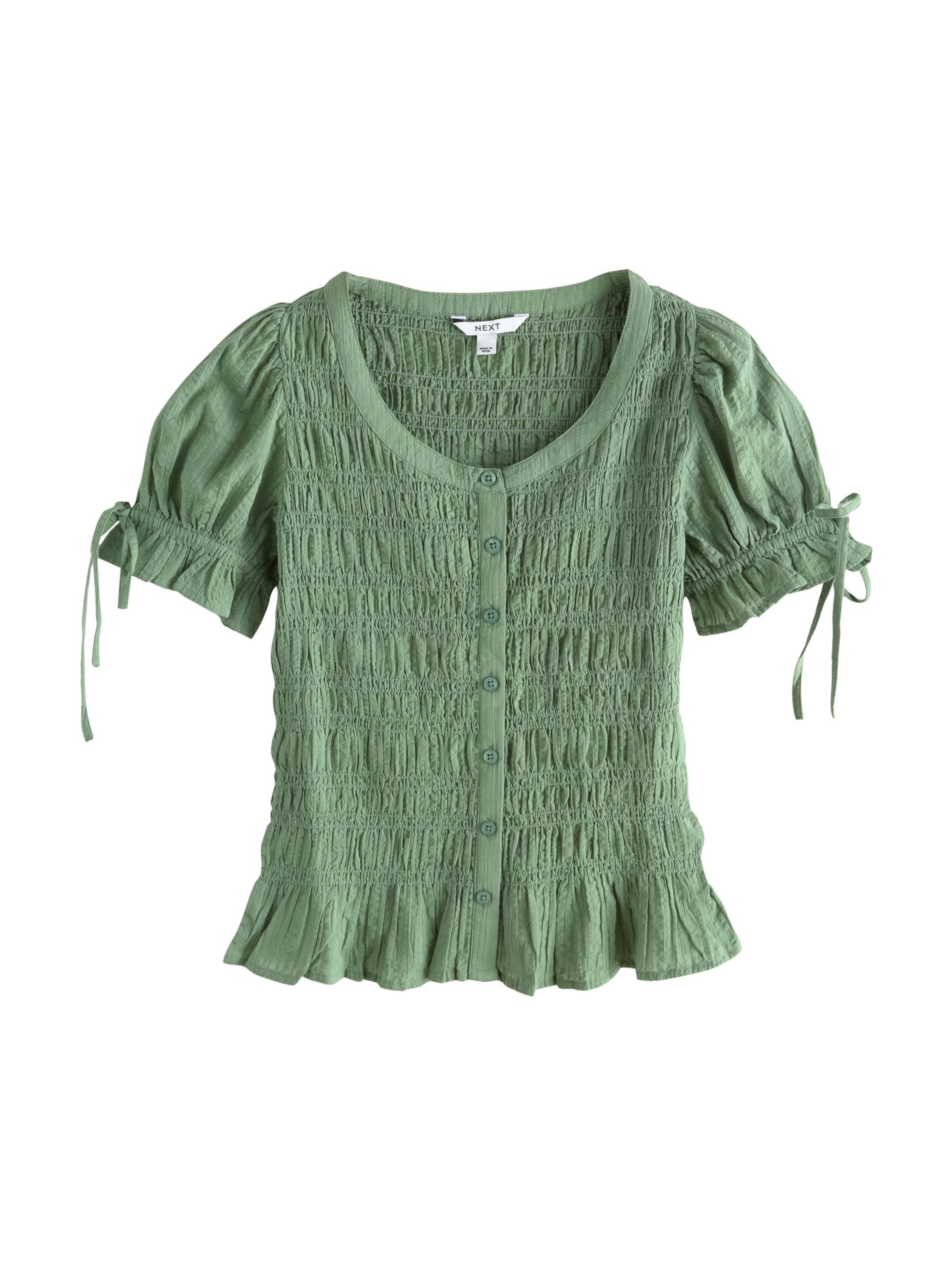 Next Bluse i grøn: forside