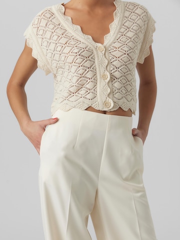 Wide leg Pantaloni con piega frontale 'Anipauline' di VERO MODA in beige