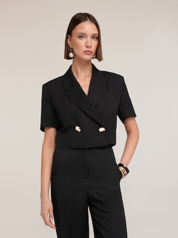 Blazer MOTIVI en noir : devant
