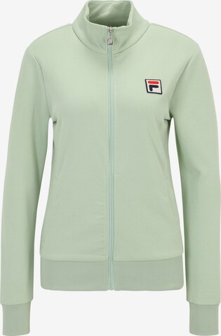 FILA - Sudadera con cremallera 'LUBNA' en verde: frente