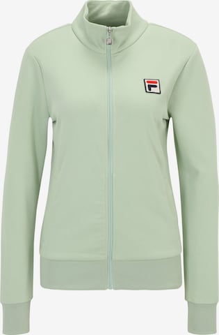 FILA Zip-Up Hoodie 'LUBNA' in Green: front