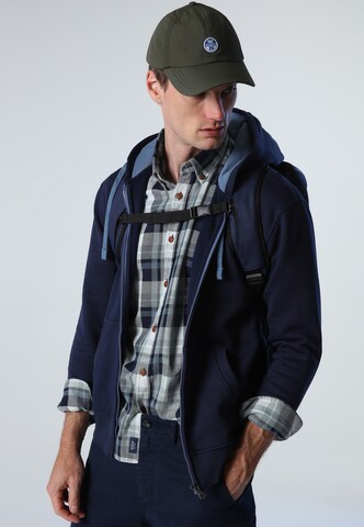 North Sails Zip-Up Hoodie in Blue