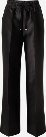 BOSS Regular Pleated Pants 'Tabuta' in Black: front