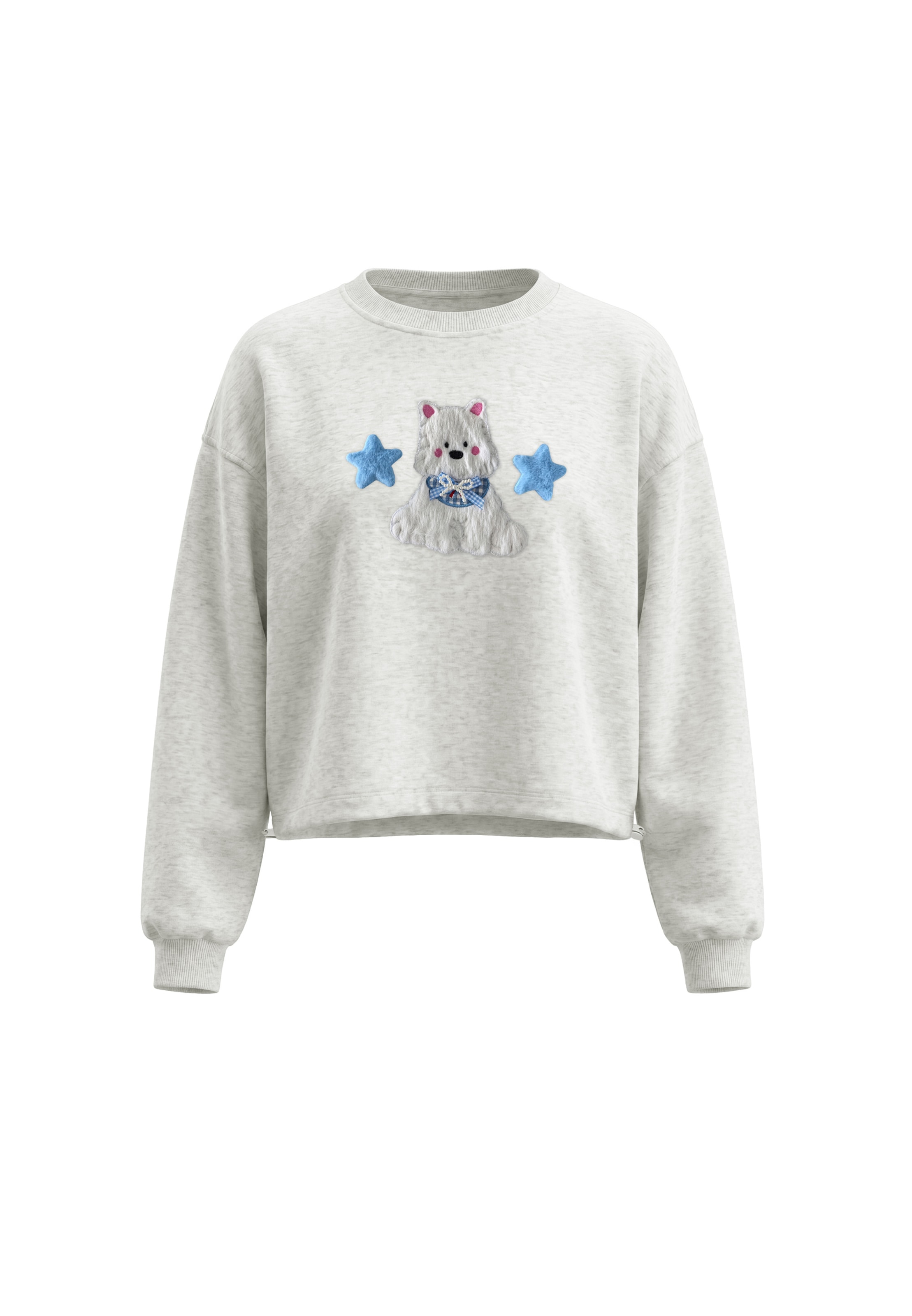Sweat-shirt MYMO en blanc : devant