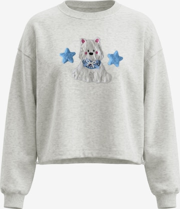 Sweat-shirt MYMO en blanc : devant