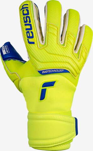 REUSCH Athletic Gloves 'Attrakt Duo' in Yellow