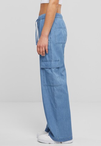 Urban Classics Loose fit Cargo jeans in Blue