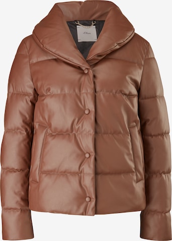 s.Oliver BLACK LABEL Winter Jacket in Brown: front