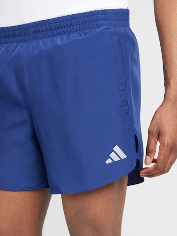 ADIDAS PERFORMANCE Normální Sportovní kalhoty 'RUN IT' – modrá