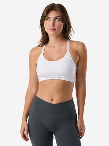SWEDEMOUNT Bustier Sports-BH 'Core' i hvid