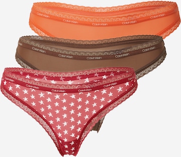 Calvin Klein UnderwearTanga gaćice - smeđa boja: prednji dio
