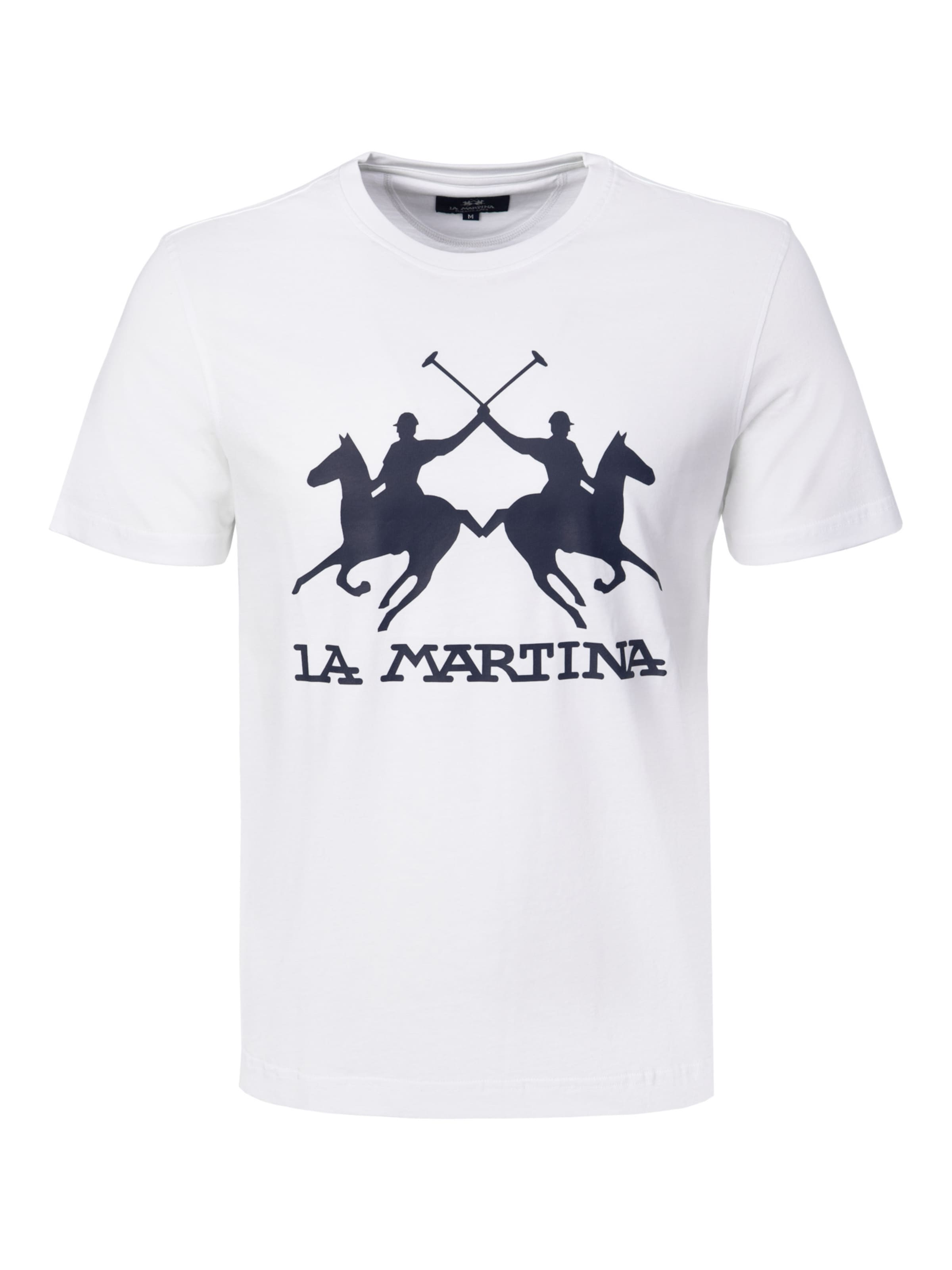 La Martina T-Shirt in Weiß: Vorderseite