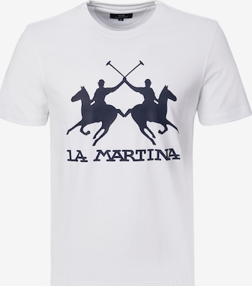 La Martina T-Shirt in Weiß: Vorderseite