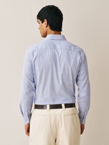 Next Slim fit Button Up Shirt in Blue