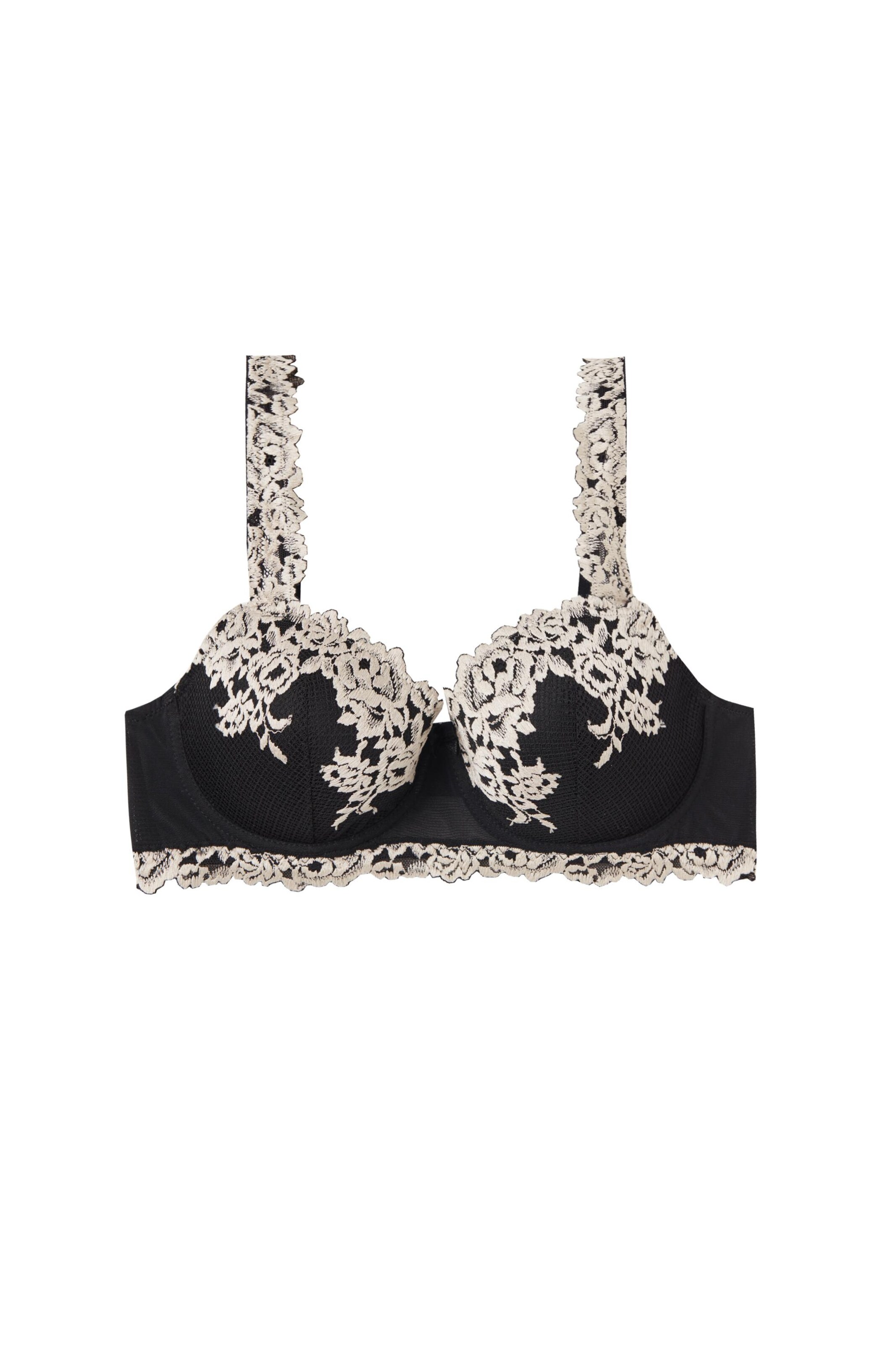 INTIMISSIMI Bra 'Sofia Pretty Flowers' in Black: front