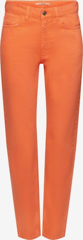 Coupe slim Pantalon ESPRIT en orange : devant