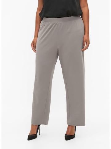 Zizzi Свободный крой Штаны 'Flella' в Бежевый: спереди