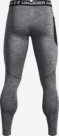 Skinny Pantalon de sport 'Coldgear Twist' UNDER ARMOUR en gris