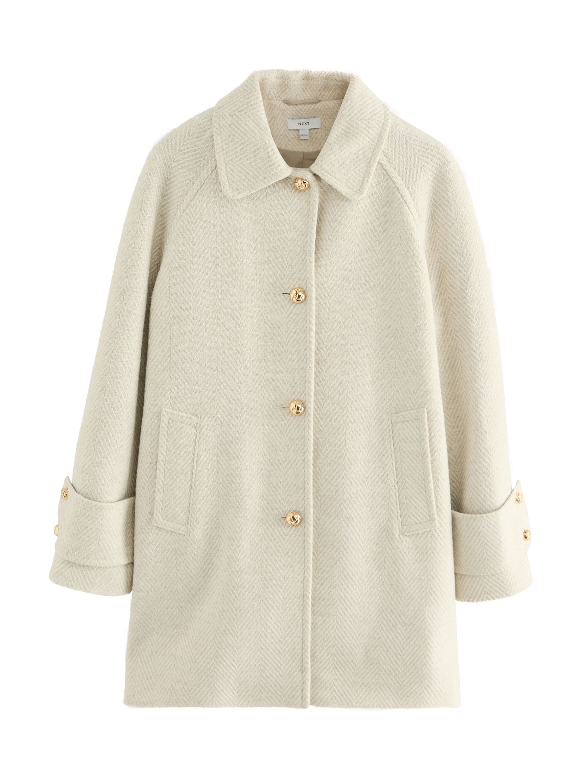 Next Tussenmantel 'Dolly' in de kleur Crème / Ecru, Productweergave