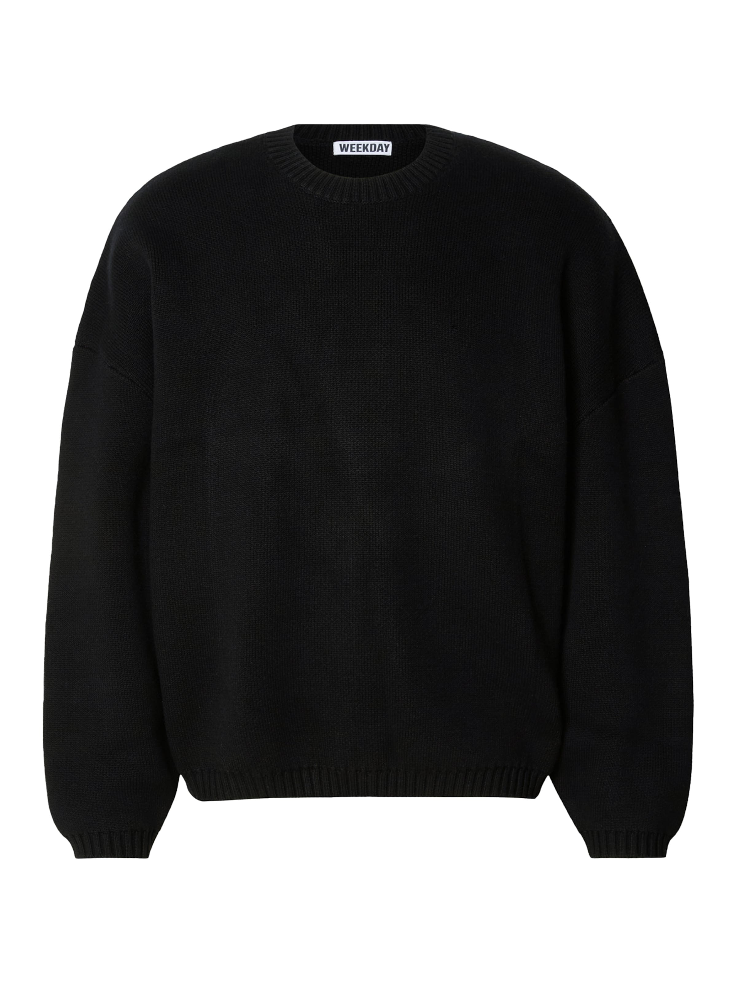 WEEKDAY Пуловер в черно: отпред