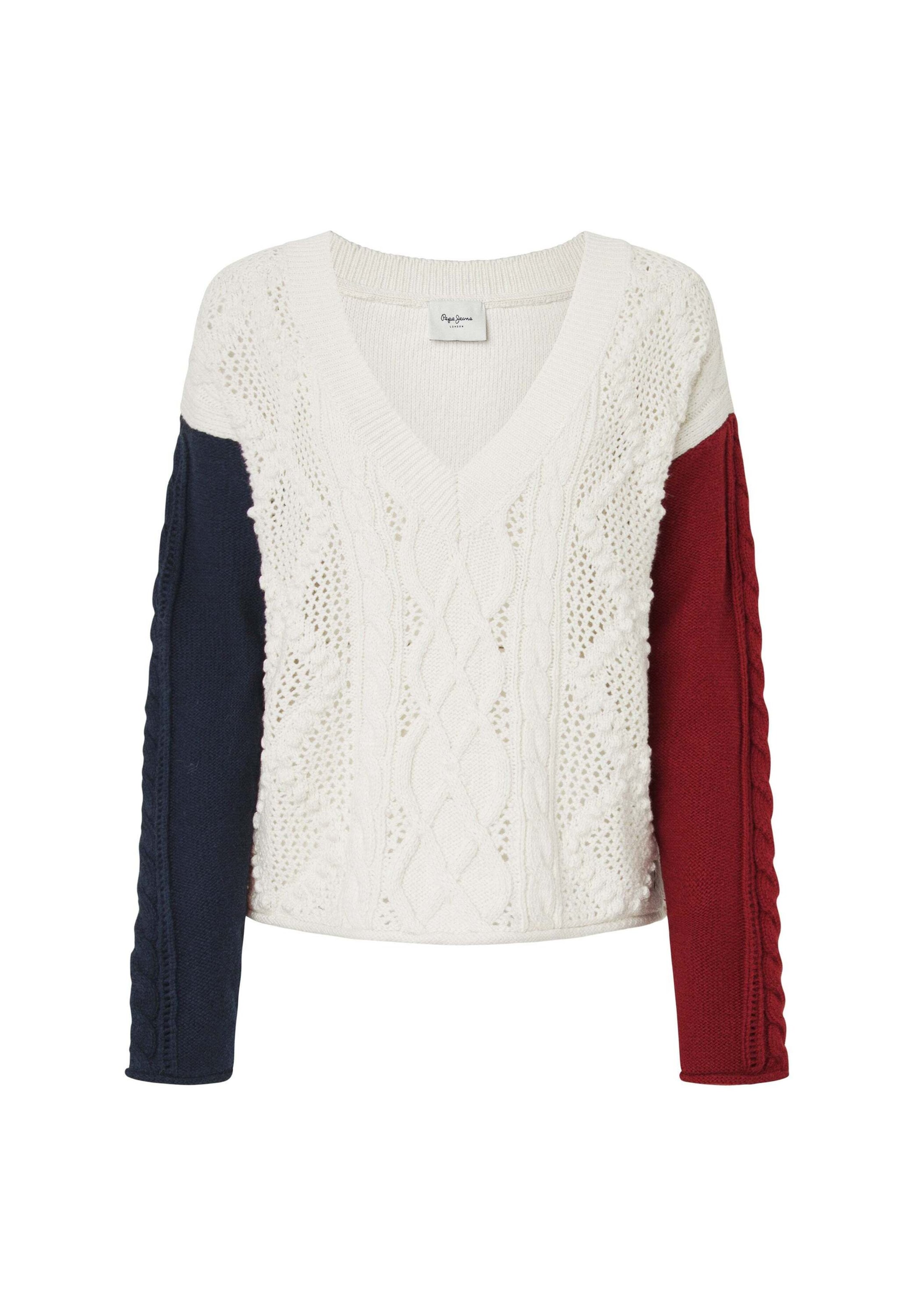 Pepe Jeans Trui 'HADA' in Wit: voorkant