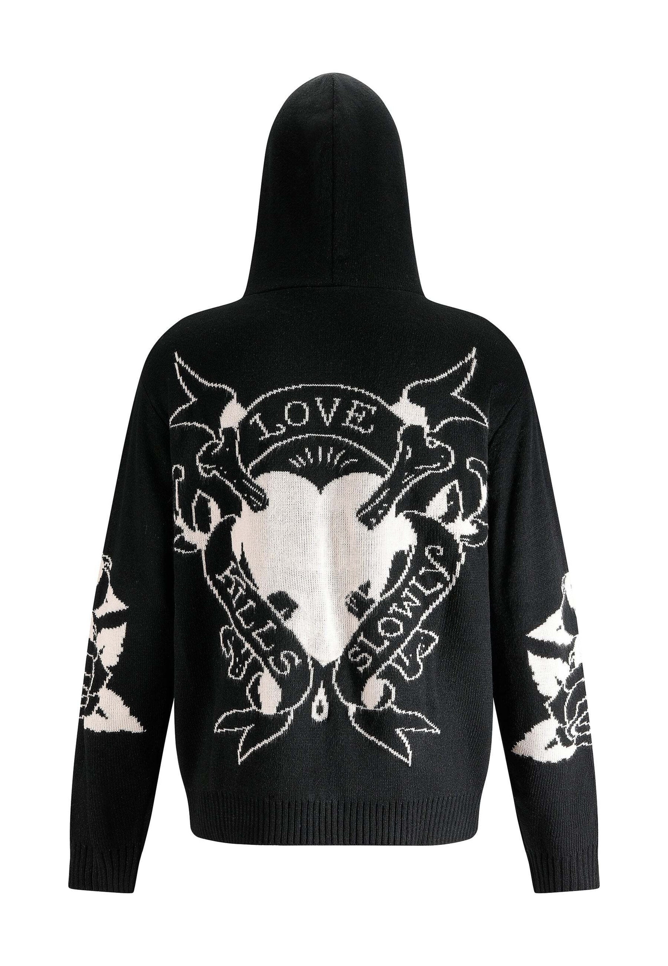 juoda Ed Hardy Kardiganas 'Love Kills'